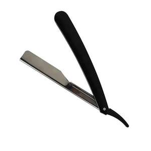 Vente en gros Rasoir de coiffeur jaune avec manche en plastique Rasoir droit avec manche en plastique - Product Image 1