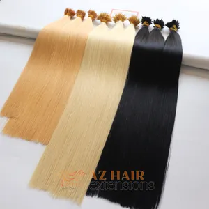 Hair Extensions Vietnamese Human Hair Nano tip in Bulk Wholesale Quantity Natural In Platinum color