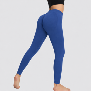 Leggings de sport pour femmes OEM, taille basse, en spandex et nylon respirant, vêtements de sport pour la salle de sport et le yoga - Product Image 2