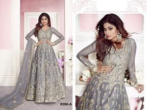 Royal export-vestido de trabajo bordado, nuevo diseño, aspecto de boda, pesado, color con fondo y dupatta - Product Image 6