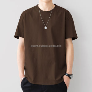 T-shirt en coton personnalisé de haute qualité en gros fabriqué avec logo brodé t-shirt pour hommes - Product Image 4