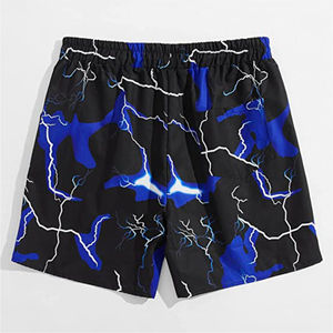 กางเกงขาสั้นผ้าโพลีเอสเตอร์สำหรับผู้ชายขาตรงแบบหลวมระบายอากาศได้ดีแห้งเร็ว100% - Product Image 2