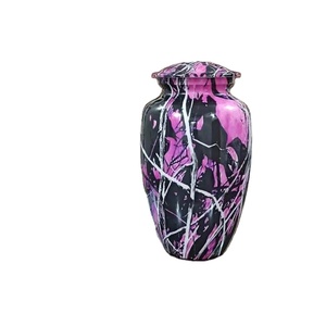 Urna Conmemorativa Colorida con Diseño de Espiral Rosa y Negro, Urna para Cenizas de Hasta 200 Pulgadas Cúbicas, Recuerdo Único para Hombres Adultos - Product Image 1