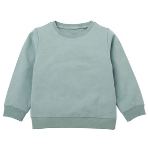 Pull en coton personnalisé de haute qualité sweats pour enfants respirant col rond vestes pour tout-petits décontracté garçons imprimé uni - Product Image 1
