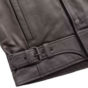 Chaleco de cuero de moto de color personalizado de peso pesado Diseño único Último precio Chaleco de cuero para hombres - Product Image 6