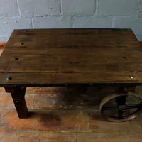 Ensemble de tables basses en bois massif de qualité supérieure, design moderne et luxueux, taille personnalisée, qualité supérieure, ANCIENT WORKS, meubles de salon
