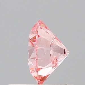 Diamante redondo de 1.10 quilates, color rosa vivo, VVS2, cultivado en laboratorio - Product Image 3