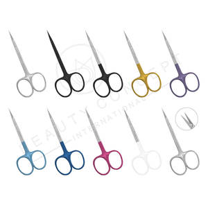 Tijeras de Manicura de Acero Inoxidable, Cortacutículas, Alicates para Eliminar Piel Muerta, Curvas para Diestros, Duraderas, Tijeras para Cejas, Belleza - Product Image 4