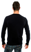 Pull-over élégant italien pour homme V Man, hypoallergénique, col roulé classique, tissu en caséine fine, tricoté pour la saison hivernale