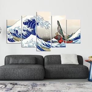 Toile imprimée : La Légende de Zelda Windwaker Grande Vague, LOT DE 5 TOILES ASSORTIES - Product Image 1