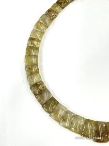 Natural Golden Rutilated <b>Quartz</b> AAA Grade Luxury Trendy Faceted Choker <b>Necklace</b> 18 Inches - Product Image 3