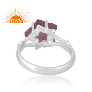 แหวนควอตซ์อัญมณี925สเตอร์ลิงเงินธรรมชาติแหวนใหม่เครื่องประดับที่กำหนดเองของขวัญสำหรับผู้หญิงสำหรับเธอ - Product Image 2