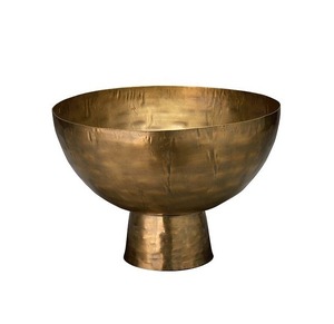 Cuenco de dátiles de metal único con patrón artístico que lo convierte en una pieza especial para la decoración y el propósito de servir alimentos - Product Image 1