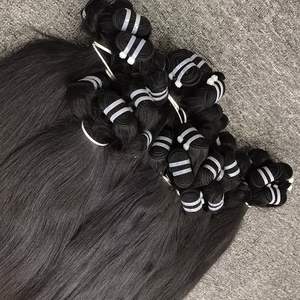 Extensions de cheveux Remy vietnamiens naturels droits couleur noire SDD qualité cheveux humains pour femmes cheveux bruts de haute qualité - Product Image 2