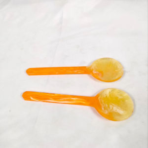 Ensemble de serveurs à salade en résine écologique fait main par Crafting Crafts, multicolore, pour un usage domestique, en vente ! - Product Image 1