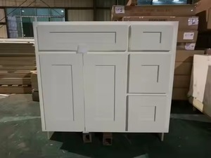 Gabinetes de cocina de madera de abedul macizo de estilo americano Fábrica de Vietnam Diseño personalizado Precio al por mayor - Product Image 5