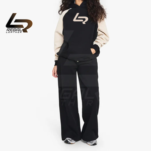 OEM Sweats à capuche en polaire de haute qualité personnalisés pour les femmes col à capuche brodé en 3D avec logo avant pour l'hiver - Product Image 2