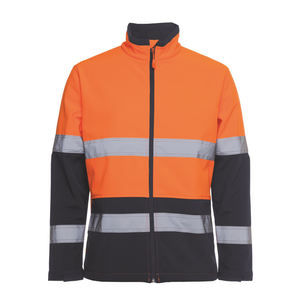 Personnalisé haute visibilité Softshell vêtements de travail vestes polyester respirant imperméable soie haute visibilité bandes réfléchissantes uniforme - Product Image 1