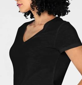 Premium Women Fitness T-Shirt - Lightweight and Breathable Fabric - Perfect for Running, <b>Yoga</b>, and Everyday Wear V-Neck - Product Image 5
