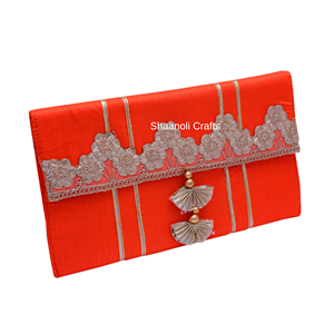 Nueva llegada tradicional indio hecho a mano bordado Gota Patti bolso de mano de seda recuerdo de boda regalos de devolución para fiesta de mujer - Product Image 2