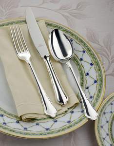 Doublure Design Poignée Ensemble de couverts en acier inoxydable Ensemble de couverts de haute qualité Polonais miroir pour ustensiles de cuisine pour hôtels et villas - Product Image 4