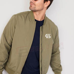Chaqueta bomber de estilo callejero para hombre, tela a prueba de viento para exteriores con diseño funcional y cuello levantado - Product Image 2