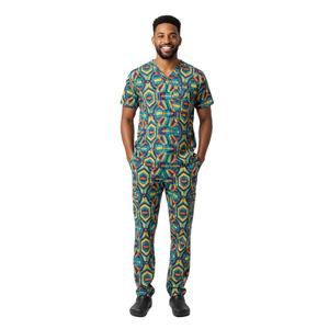 Uniforme Médico para Hombre, Conjunto de Camiseta de Manga Corta y Pantalones, Tela Suave, OEM ODM, Ropa de Trabajo Personalizada para Hospital - Product Image 4