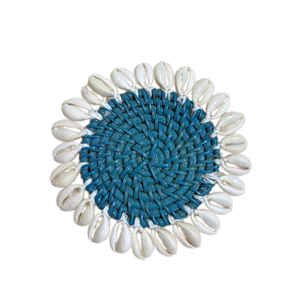 Top vente ODM artisanat rond en osier rotin caboteur meilleure vente conception de plaque de coquille pour la vaisselle de fête en gros Viet Nam - Product Image 2