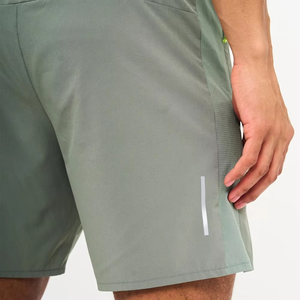 Chaqueta y pantalones cortos cortavientos de nailon y poliéster con cremallera de dos piezas personalizadas, chándal de calle para hombre - Product Image 2