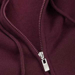 Sudadera con capucha para hombre personalizada a granel con forro polar de primera calidad y bolsillo largo con cremallera de algodón Material cómodo transpirable Fábrica al por mayor - Product Image 4