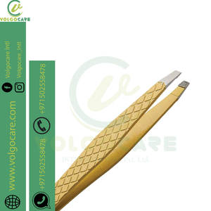 Pinzas de mango de acero de alta calidad para depilación astilla encarnada DIY Grado Gran precisión superficie de Punta dentada al por mayor - Product Image 4