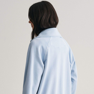 Alta calidad personalizado 100 _ algodón polar manga larga cuarto cremallera señoras con bolsillo mujeres invierno Tops Streetwear Sudadera con capucha para mujer - Product Image 3