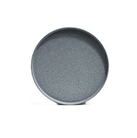 Assiette de présentation en métal réutilisable de haute qualité avec motif végétal pour la maison, les restaurants et les fêtes