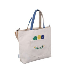 Vente en gros en usine sac fourre-tout écologique pour femmes toile colorée Rpet non tissé avec poche pour voyage plage Shopping - Product Image 3