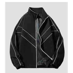 Vêtements de sport toile haute respirante grande taille hiver Satin veste universitaire pour homme nouveauté brodé Baseball Design - Product Image 5