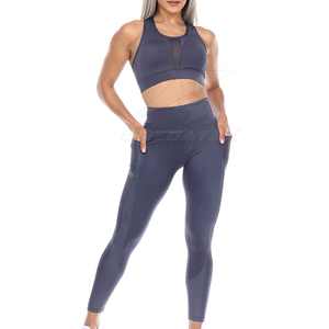 Entrenamiento Fitness Gym Wear Yoga Set Ropa Wear Yoga Set para mujeres Transpirable Mujeres Yoga Set - Product Image 1