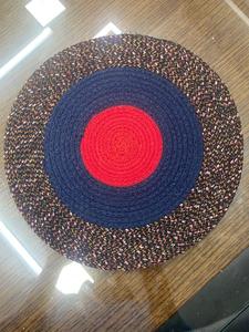 2026 New Top Selling Natural <b>Round</b> Jute Placemat With Lace For table decoration Handmade Customized MOQ Export From Bangladesh - Product Image 5