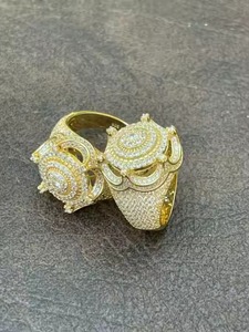 Custom Design hip hop iced out real <b>silver</b> 925 <b>sterling</b> <b>mens</b> Fine Jewelry moissanite diamond <b>Rings</b> for <b>men</b> - Product Image 2