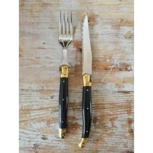 Ensemble de couverts à poignée en résine conçu sur mesure avec poignée ergonomique antidérapante et acier inoxydable résistant à la corrosion pour les repas de tous les jours - Product Image 2