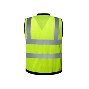 Gilet de sécurité d'été personnalisé respirant haute visibilité antistatique bandes réfléchissantes étanches poches en maille séchage rapide - Product Image 5