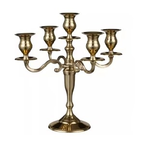 Vintage <b>Candelabra</b> Candle Holders Perfect for Home Wedding Vintage Brass Candle Holder Table Display Piece - Product Image 6
