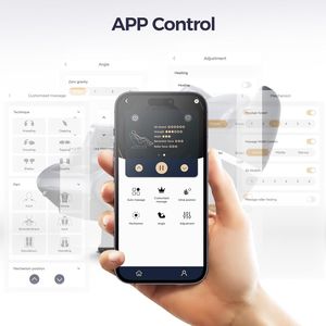 Full Body Massage <b>Chair</b> of Dual-core Track Shiatsu Massage Recliner of Zero Gravity with Control <b>Lower</b> <b>Back</b> and Calf Heating - Product Image 6