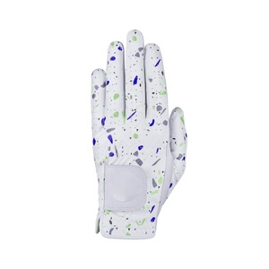 Guantes de golf de piel auténtica Cabretta con logotipo personalizado unisex, piel de oveja antideslizante para deportes, guantes de golf al por mayor - Product Image 1