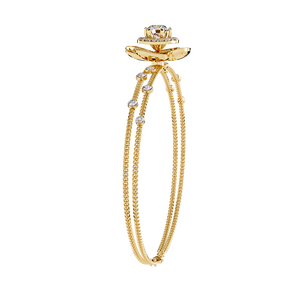 Fabulous 18K <b>Gold</b> Lab Grown Diamond Bracelet & <b>Bangle</b> Luxurious Jewelry Accessory - Product Image 1
