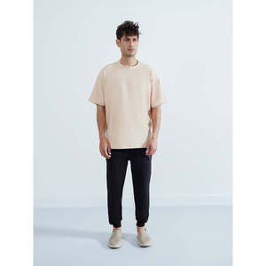 Camiseta Hip Hop MC2104 de Hombros Caídos, Cómoda, 100% Algodón, Transpirable, Antiarrugas, 220 Gramos, Jersey para Primavera/Verano, MOQ Bajo - Product Image 1