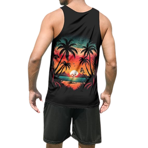 Camiseta sin mangas de sublimación para hombre de calidad superior, camiseta sin mangas de sublimación antiarrugas totalmente personalizada para hombre con el último diseño - Product Image 2