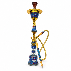 Komethera de lujo en acero inoxidable chapado en oro con incrustaciones de nácar - Product Image 1