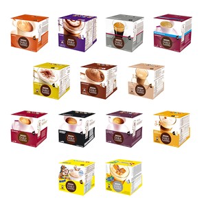 Nescafe Dolce Gusto 4 flavour วาไรตี้แพ็ค (64แคปซูล) บรรจุในกล่อง/เนสเซฟ Dolce Gusto กาแฟแคปซูลเอสเพรสโซเข้มข้น16จำนวน