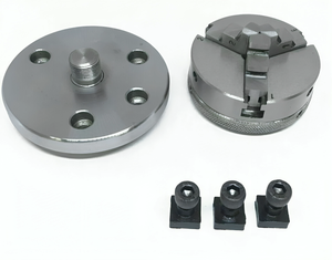 3 Jaw Self Centering <b>Mini</b> <b>Lathe</b> Chuck 2-1/2" 65mm M14 X 1 Threaded & Backplate - Product Image 5