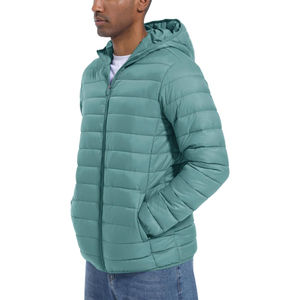 Winter Custom Reversible Men's <b>Cropped</b> Boxy Zipper Stand Collar Waterproof Cotton <b>Puffer</b> <b>Jacket</b> - Product Image 1